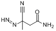 CAS:10288-28-5_1-((氰基-1-甲基乙基)偶氮)甲酰胺的分子结构
