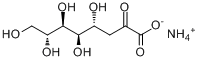 CAS:103404-70-2_3-脱氧-D-甘露-2-辛酮糖酸铵的分子结构