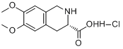 CAS:103733-66-0_(S)-6,7-二甲氧基-1,2,3,4-四氢-3-异喹啉羧酸盐酸盐的分子结构