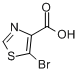 CAS:103878-58-6_5-溴噻唑-4-羧酸的分子结构