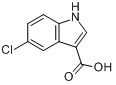 CAS:10406-05-0_5-氯吲哚-3-羧酸的分子结构