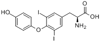 CAS:1041-01-6_3,5-二碘-L-甲状腺素的分子结构