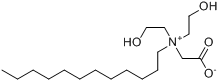 CAS:10471-50-8_N-羧甲基-N,N-双(2-羟乙基)-1-十二烷基铵内盐的分子结构
