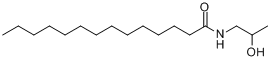 CAS:10525-14-1_N-(2-羟丙基)十四酰胺的分子结构