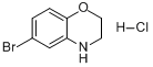 CAS:105655-01-4_6-溴-3,4-二氢-2H-苯并[1,4]恶嗪盐酸盐的分子结构