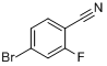 CAS:105942-08-3_4-溴-2-氟苯腈的分子结构