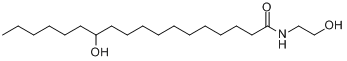 CAS:106-15-0_12-羟基-N-(2-羟乙基)十八酰胺的分子结构