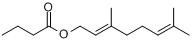 CAS:106-29-6_丁酸香叶酯的分子结构