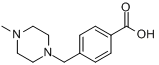CAS:106261-48-7_4-(4-甲基哌嗪-1-基甲基)苯甲酸的分子结构