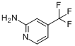 CAS:106447-97-6_2-氨基-4-三氟甲基吡啶的分子结构
