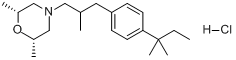 CAS:106614-68-0_盐酸阿莫洛芬的分子结构