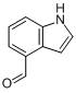 CAS:1074-86-8_4-吲哚甲醛的分子结构