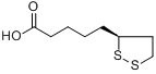CAS:1077-27-6_5-[(3S)-二硫环戊-3-基]戊酸的分子结构