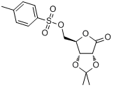 CAS:109715-12-0_5-(对甲苯磺酰基)-2,3-O-异丙亚基-2-C-甲基-D-核糖酸-gamma-内酯的分子结构