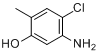 CAS:110102-86-8_4-氯-5-氨基邻甲酚的分子结构