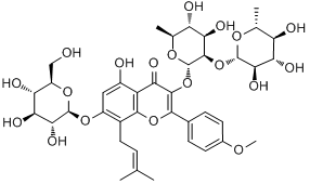 CAS:110623-72-8_淫羊霍定A的分子结构