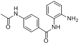 CAS:112522-64-2_4-乙酰氨基-N-(2'-氨基苯基)-苯甲酰胺的分子结构