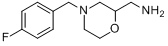 CAS:112914-13-3_2-氨甲基-4-(4-氟苄基)吗啉的分子结构