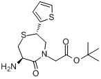 CAS:112968-38-4_(2S,6R)-6-氨基-5-氧代-2-(2-噻吩基)四氢-1,4-硫氮杂卓-4-乙酸叔丁酯的分子结构