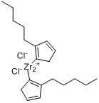 CAS:113040-61-2_双(戊基环戊二烯)二氯化锆的分子结构