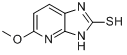 CAS:113713-60-3_2-巯基-5-甲氧基咪唑[4,5-b]吡啶的分子结构
