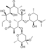CAS:114-07-8_红霉素的分子结构