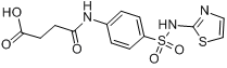CAS:116-43-8_丁二酰磺胺噻唑的分子结构