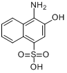 CAS:116-63-2_1-氨基-2-萘酚-4-磺酸的分子结构