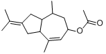 CAS:117-98-6_1,2,3,3A,4,5,6,8A-八氢化-4,8-二甲基-2-(1-甲基乙烯基)-6-奥醇乙酸酯的分子结构