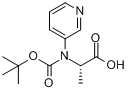 CAS:117142-26-4_Boc-3-(3-吡啶基)-L-丙氨酸的分子结构