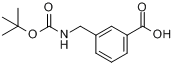 CAS:117445-22-4_3-(N-Boc-氨甲基)苯甲酸的分子结构