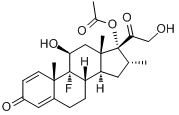 CAS:1177-87-3_醋酸地塞米松的分子结构