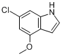 CAS:117970-23-7_6-氯-4-甲氧基吲哚的分子结构