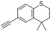 CAS:118292-06-1_6-乙炔基-4,4-二甲基二氢苯并噻喃的分子结构
