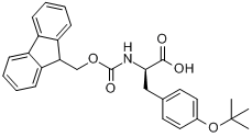 CAS:118488-18-9_Fmoc-O-叔丁基-D-酪氨酸的分子结构
