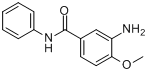 CAS:120-35-4_3-氨基-4-甲氧基苯甲酰苯胺的分子结构