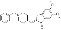 CAS:120014-07-5_1-苄基-4-(5,6-二甲氧基-1-茚酮-2-亚甲基)哌啶的分子结构