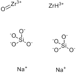 CAS:12027-83-7_锆硅酸钠的分子结构