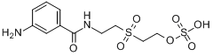 CAS:121315-20-6_2-[2-(3-氨基苯甲酰胺基)乙基砜基]乙醇硫酸酯的分子结构
