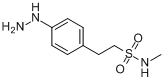 CAS:121679-30-9_4-肼基-N-甲基苯基乙烷磺酰胺的分子结构