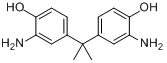 CAS:1220-78-6_2,2-双(4-羟基-3-氨基苯基)丙烷的分子结构
