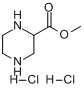 CAS:122323-88-0_2-哌嗪甲酸甲酯二盐酸盐的分子结构