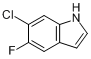 CAS:122509-72-2_6-氯-5-氟吲哚的分子结构