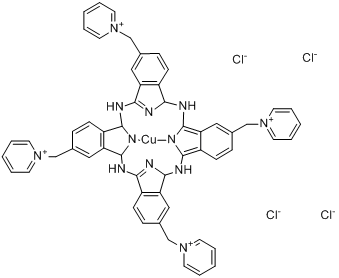 CAS:123439-83-8_阿尔新蓝吡啶变体的分子结构