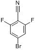 CAS:123843-67-4_4-溴-2,6-二氟苯腈的分子结构