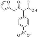 CAS:123855-55-0_alpha-(2-呋喃甲基亚磺酰基)乙酸-(4-硝基苯酚)酯的分子结构