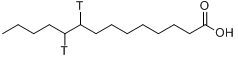 CAS:124511-74-6_肉豆蔻酸-[9,10-3H]的分子结构