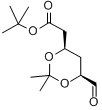 CAS:124752-23-4_(4R-cis)-6-醛基-2,2-二甲基-1,3-二氧己环-4-乙酸叔丁酯的分子结构