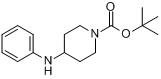 CAS:125541-22-2_1-N-Boc-4-苯胺基哌啶的分子结构