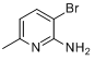 CAS:126325-46-0_2-氨基-3-溴-6-甲基吡啶的分子结构